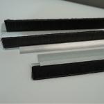 Flexible Window Door Metal Brush Seal Strip Nylon Bristles Weatherstripping