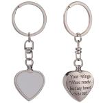 Blank Metal Heart Shape Sublimation Keychain For Sublimation Blanks Photos
