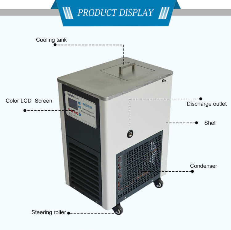 Chiller Lab Equipment 5L Alcohol chemical Chiller circulating pump Machine