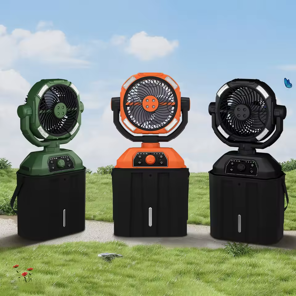 LED Digital Display Rechargeable Four-Speed Refrigeration Portable & Wearable Stand 20000mAH Camping Table Fan