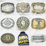 Zinc Alloy 2d 3d Gold Metal Mens Custom Belt Buckle
