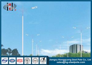 Wholesale Trunk Road Hot Dip Galvanization 10m Street Light Poles With One / Two Arms from china suppliers