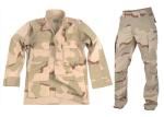 Desert Woodland Army Camo Suit , Mock - Neck Collar Tactical Camo Clothing