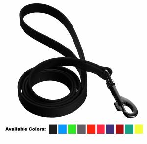 Wholesale Biothane Waterproof Dog Leash , 4' 6' Dog Training Leash With Black Hardware from china suppliers