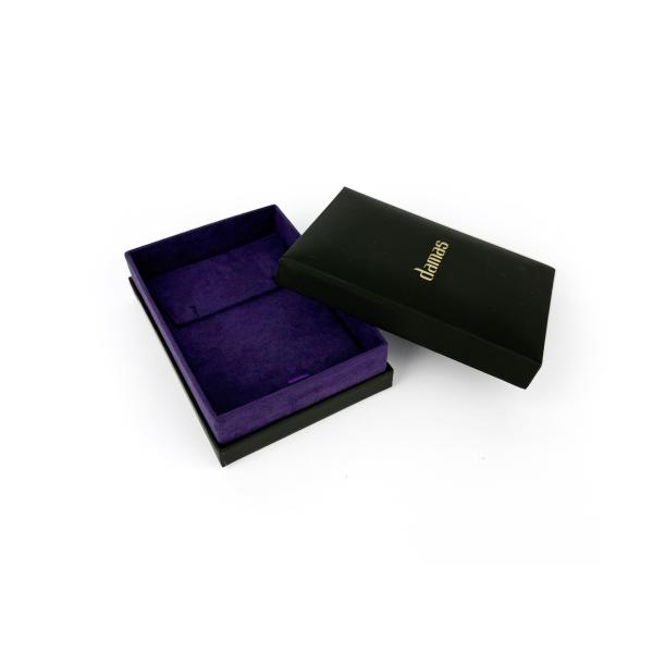 China Wholesales Leather Jewelry Packaging Box Watch Paper Leather Gift Box With Hot Stamping Logo