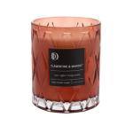 Decorative Amber Glass Jar Scented Candles Room Scented Candles For Wedding Gift