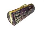 Fashionable Vinatge Leather Matel Hard Sunglasses Cases Bag For Women