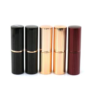 Wholesale OEM ABS Round Gold Wine Red Black Empty Lipstick Tube 20g from china suppliers