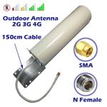 Gain Cylinder Antenna Base Station Signal Amplifier 50km Wireless Outdoor