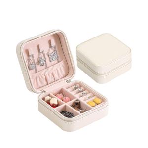 Wholesale Square Handmade 10*10*5cm Portable Travel Jewelry Box Minimalist from china suppliers