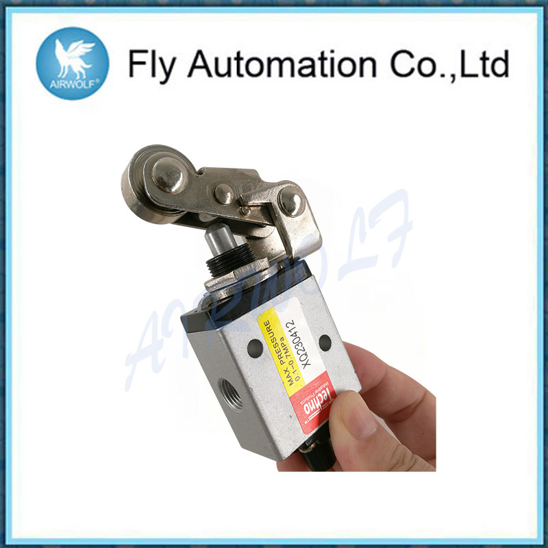 Xq Series Mechanical Pneumatic Manual Valve Roller Lever 3/2 Way 1/8 Inch