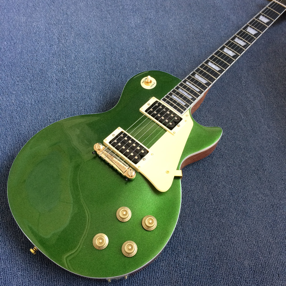 New arrival standard LP 1959 R9 electric guitar, Green Top & Ebony Fingerboard,a piece of neck & body ,free shipping
