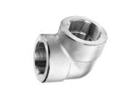 NPT Threaded Forged Stainless Steel Pipe Fittings 90 Degree Steel Pipe Elbow