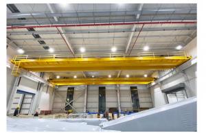 China Large Capacity Double Girder 10 Ton Overhead Crane Logistics Turnover DG EOT Crane on sale