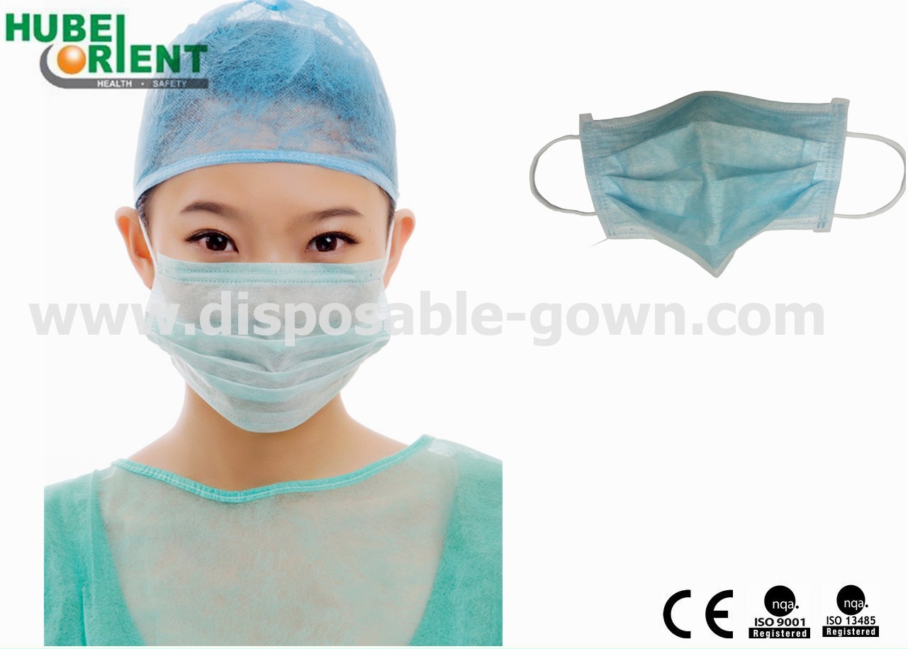 Single Use Medical Nonwoven Earloop Face Mask For Hospital