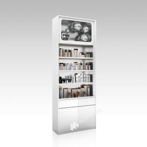 Wholesale YZoS-U2 Top Lights Skincare Display Cabinet with Wooden Shelves and LED Strips from china suppliers