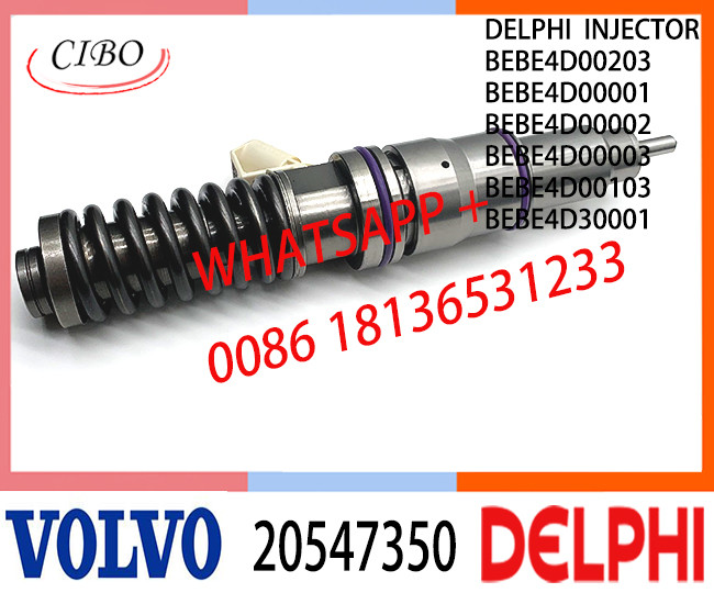 Diesel Injector BEBE4D00203 BEBE4D00001 BEBE4D00002 BEBE4D00003 BEBE4D00103 20547350 for VOL FH12 TRUCK 425 /435 BHP