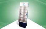 Customized Retail Pop Cardboard Display Shelf / Paper Floor Display For Food