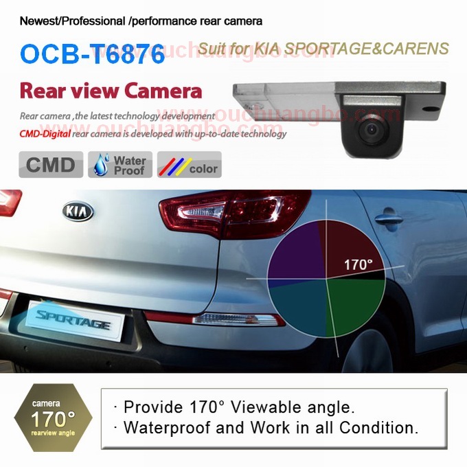 Ouchuangbo Special backup night vision waterproof camera Kia Sportage /Carens OCB-T6876