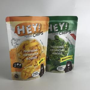 Wholesale Wholesale Plastic Bags Custom Printed Stand Up Zipper Pouches Food Grade Snack Packaging Bags with Aluminum from china suppliers