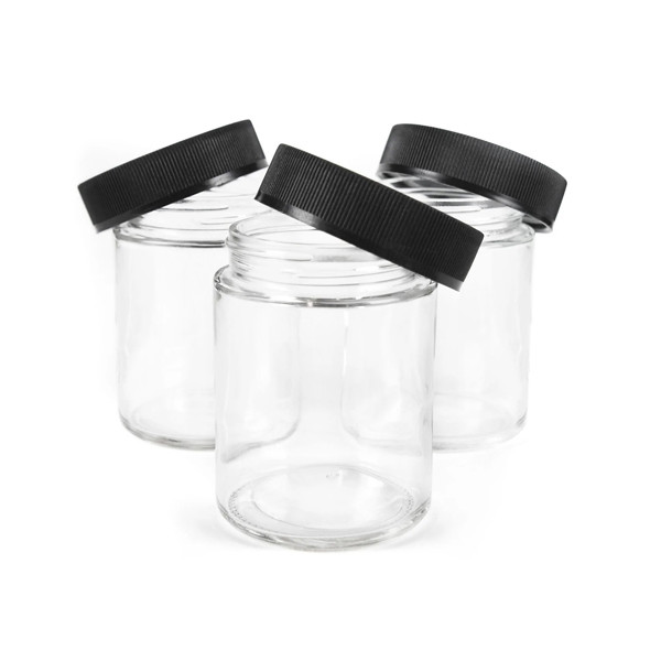 ChildProof 4 Oz Jars With Lids Transparent 4 Oz Glass Containers With Lids