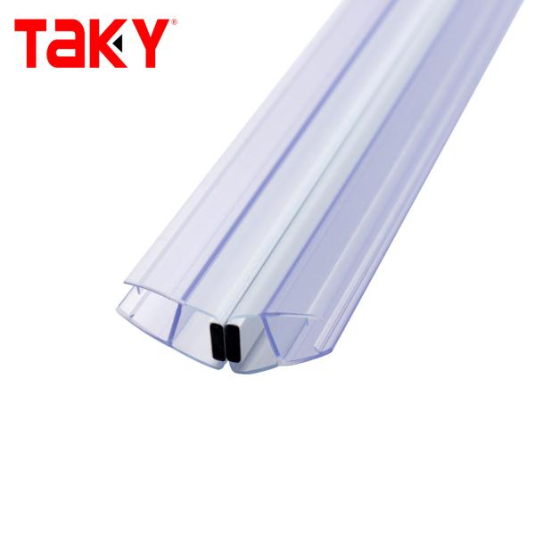 PVC Shower Door Seal Strip 10mm Transparent Waterproof