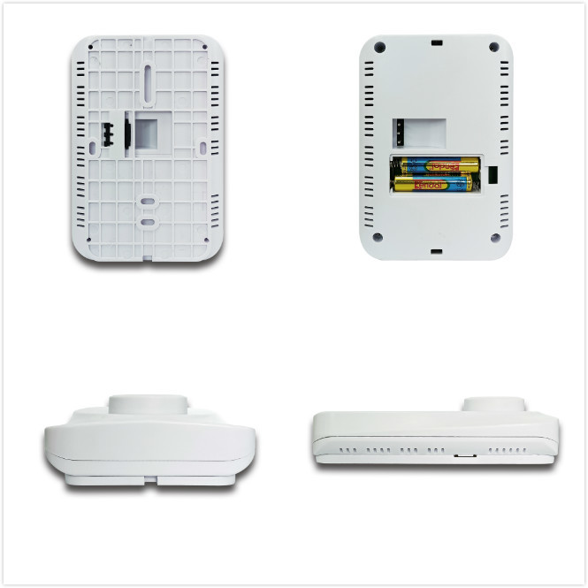 ABS Material Wired Digital White Thermostat For Heating And Cooling CE RoHS