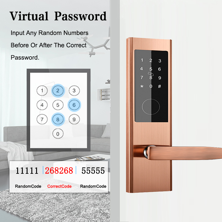 Electronic Digital Keypad Apartment Smart Door Lock For Home AirBNB