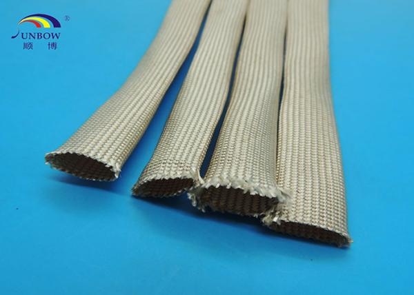 Uncoated Braided Fiberglass Sleeving for Carbon Brush , Soft and Eco-friendly