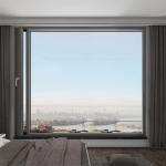 80mm Seamless Welded Thermal Break Aluminum Casement Glass Windows For Folding