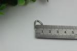 Supply handbag metal welded d ring,various colors wire iron metal d ring 13mm