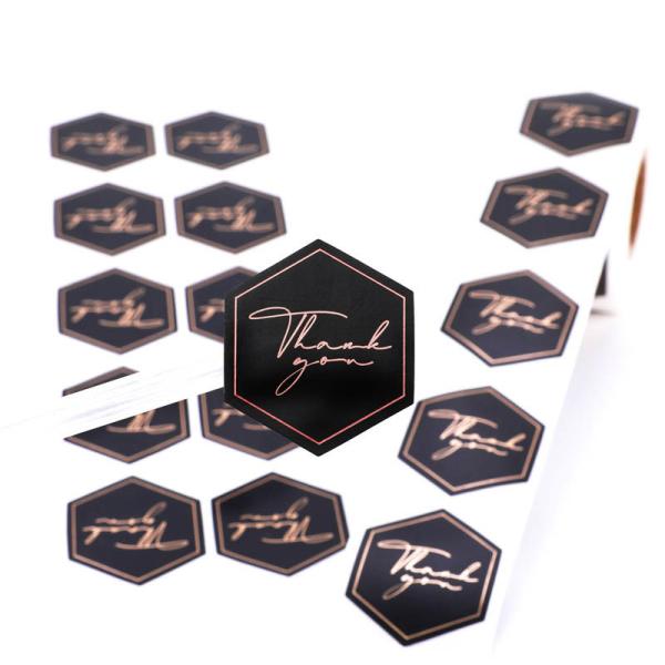 Embossing / Hot Stamping Self Adhesive Stickers With Offset Printing