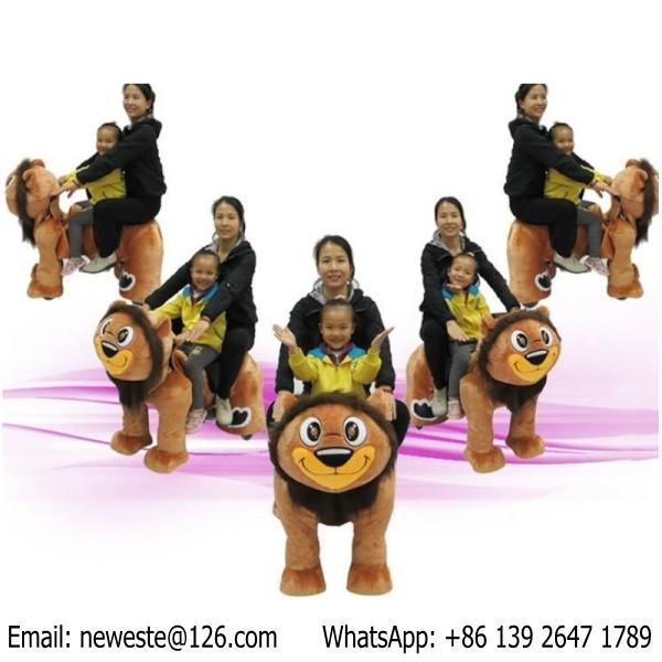 Large Big Size Battery Coin Operated Plush Walking Toys Stuffed Electric Animal