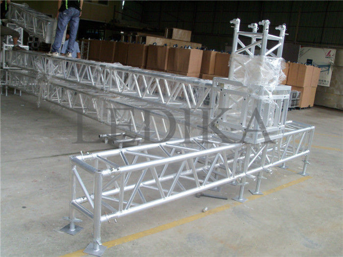 Indoor Outdoor Events Light Truss 387mm Silver Square Spigot Truss
