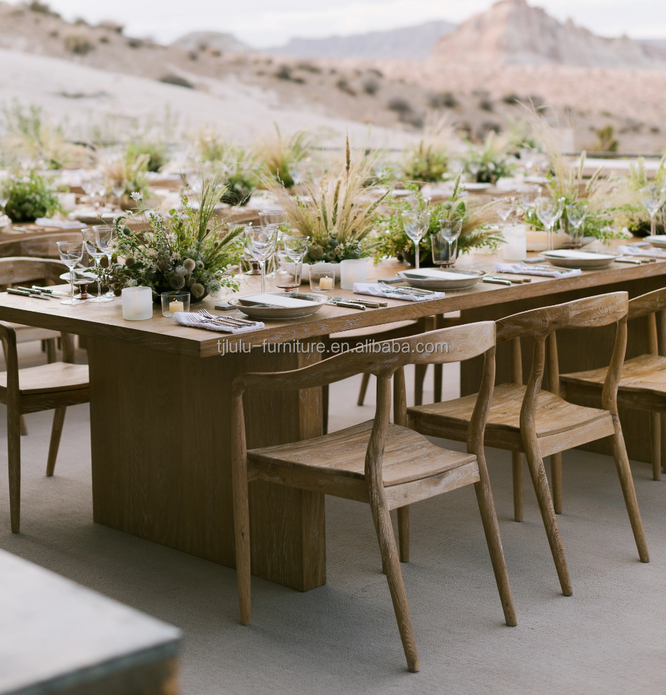 Nordic Wood Stackable Banquet Chair Modern Design Style W50*D52*H80 cm Stackable Solid Wood for Weddings and Banquets