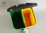 Separate Compartments Small Plastic Pedal Bin Twin Double 20l Indoor / Outdoor
