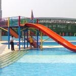 2m Height Fiberglass Kids' Water Slides , Parent - Child Water Park Equipment