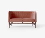 Hotel Dining Room Restaurant Booth Seating Sofa With Steel / Wood Legs