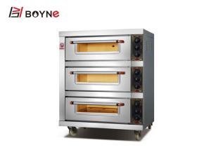 Wholesale Three Deck Three Trays 12kw Industrial Baking Oven for bakery shop or kitchen from china suppliers