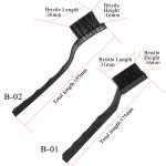 Black Nylon Fiber ESD Antistatic Brushes For Industrial