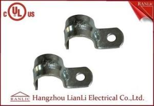Wholesale One Hole Rigid Conduit Straps / Heavy Duty Rigid Galvanized Steel Conduit Fittings from china suppliers