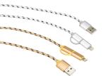 PC Power Supply Cable Sleeving , Cotton Braided Cable Sleeving For USB Cable