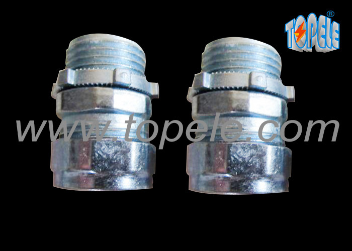 EMT Conduit And Fittings NPT Thread Zinc EMT Compression Connectors