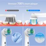 Medium Bristle Electric Round Head Toothbrush Sonic Spin Toothbrush USB Charging