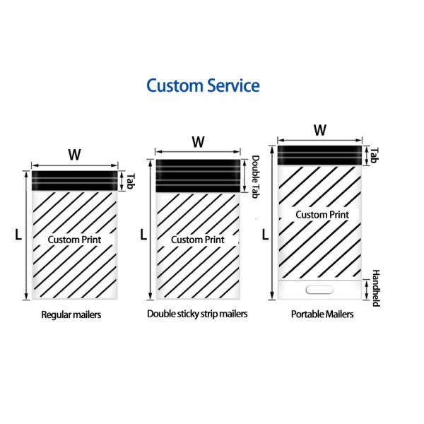 Custom Logo Black Poly Mailers Compostable For Express Shipping