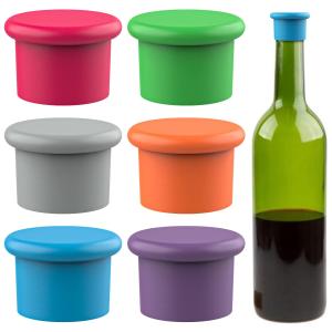 Wholesale Silicone Wine Stoppers Reusable Beer Bottle Cover Wine Bottle Stopper Wine Saver Wine Gifts Sealer Covers Easy To Clean from china suppliers