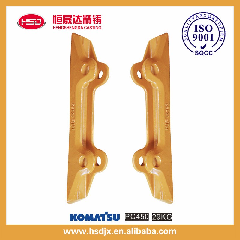 High quality excavator bucket side cutter /PC450 bucket tooth cutting edge with competitive price