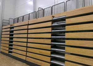 Wholesale Natural Telescopic Tribunes , Indoor Bleacher Systems For Arena / Gyms from china suppliers