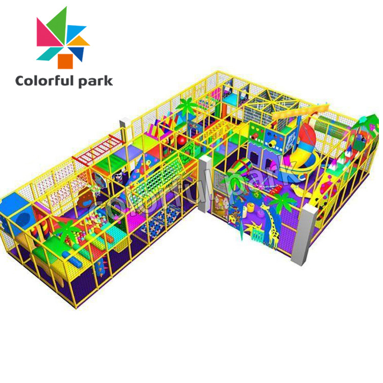 PVC foam Kids Soft Play Area , Anti UV commercial trampoline park equipment