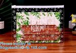 Biodegradable Custom Logo Travel Vinyl Waterproof Beach Zipper Cosmetic Bag TPU